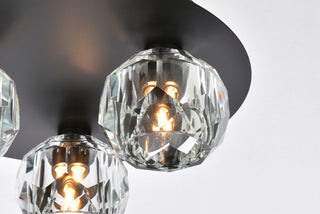 Graham 3 Light Ceiling Lamp in Black