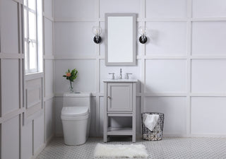 19 in. Single bathroom vanity set in Grey