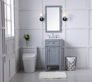 18 in. Single Bathroom Vanity set in grey