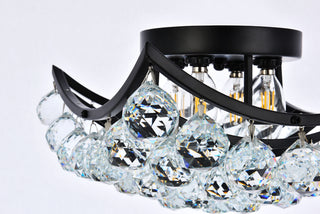 Corona 12 inch black flush mount