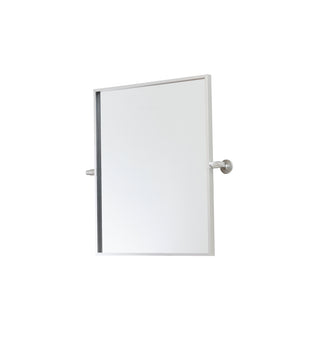 Rectangle pivot mirror 24x20 inch in silver