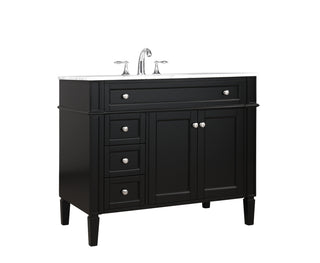 40 inch Single bathroom vanity in Black