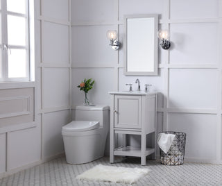 19 in. Single bathroom vanity set in Grey