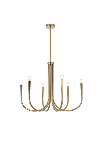 Layne 30 inch chandelier in Gold