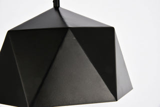 Arden Collection Pendant D10.2 H6.7 Lt:1 Black and Gold Finish