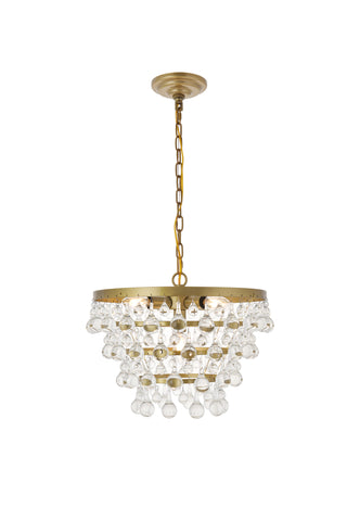 Kora 5 light Brass Pendant