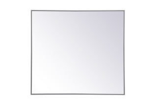 Metal frame rectangle mirror 36 inch x 40 inch in Grey