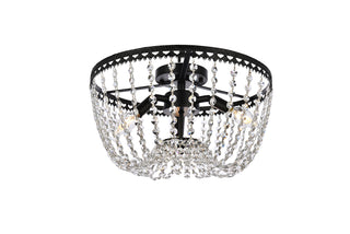 Kylie 16 inch flush mount in black