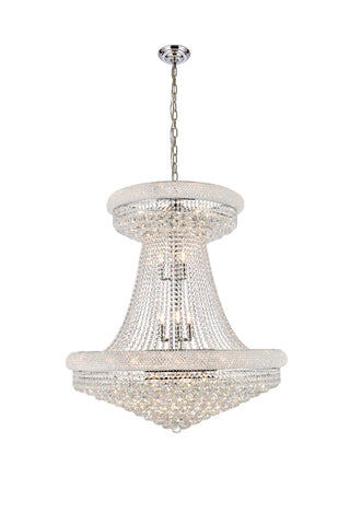 Primo 28 light Chrome Chandelier Clear Royal Cut Crystal