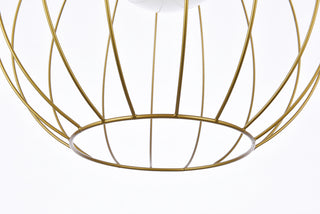 Wetzel 1 light brass pendant