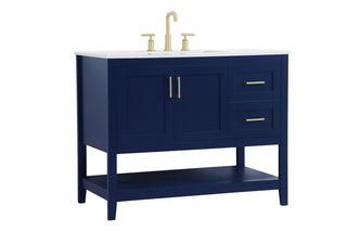 42 inch Single Bathroom Vanity in Blue