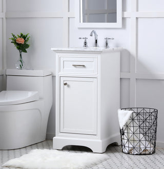 19 in. Single Bathroom Vanity set in white