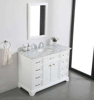 48 In. Single Bathroom Vanity Set In White