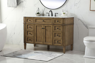 48 inch Single bathroom vanity in driftwood