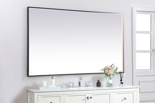 Pier 42x72 inch LED mirror with adjustable color temperature 3000K/4200K/6400K in black