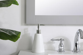 Aqua rectangle vanity mirror 27 inch in Grey