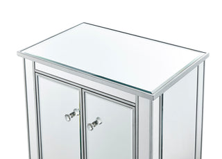 Cabinet 2 doors 24in. W x 16in. D x 26in. H in antique silver paint