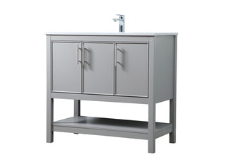 36 Inch SIngle Bathroom Vanity In Grey