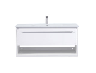 40 inch  Single Bathroom Floating Vanity in White