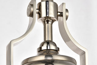 Eamon Collection Pendant D13 H13.3 Lt:1 polished Nickel Finish