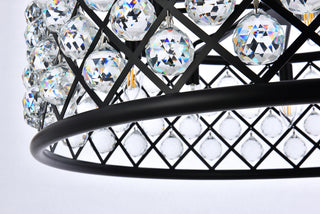 Madison 8 light Matte Black Chandelier Clear Royal Cut Crystal