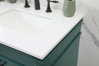 60 inch Single bathroom vanity in green