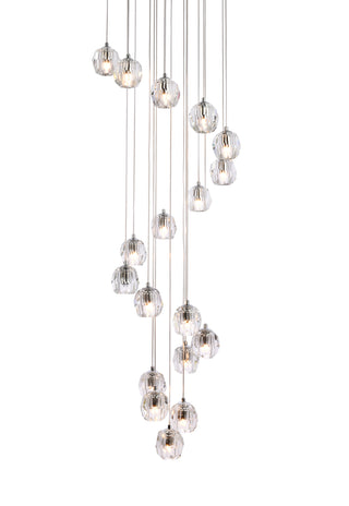 Eren 18 lights Chrome pendant