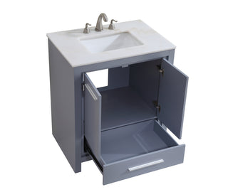 30 In. Single Bathroom Vanity Set In Grey