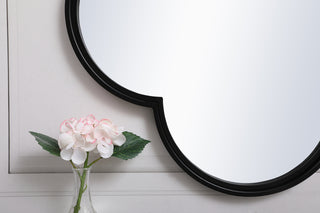 Metal plum mirror 28 inch x 28 inch in Black