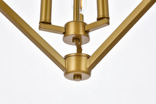 Irina 3 lights pendant in brass