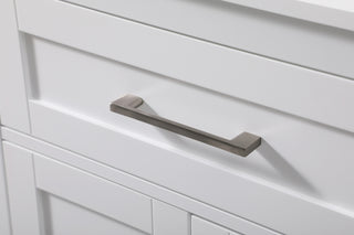 24 Inch Wide Bathroom Storage Freestanding Cabinet In White