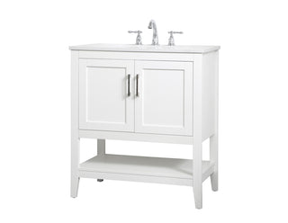 30 inch Single Bathroom Vanity in White