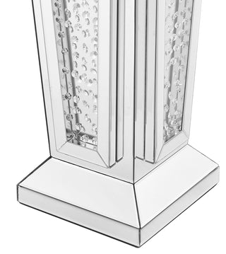 15 inch Crystal End Table in Clear Mirror Finish