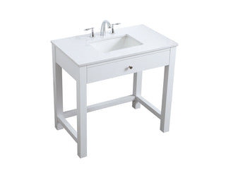 36 Inch ADA Compliant Bathroom Vanity In White