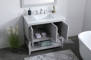 36 inch Single Bathroom Vanity in Grey