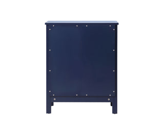 24 Inch Wide Bathroom Storage Freestanding Cabinet In Blue