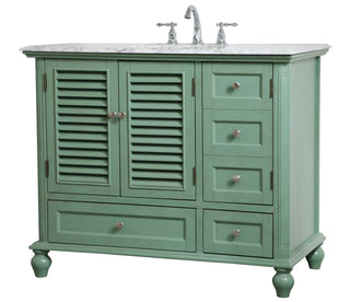 42 inch Single Bathroom Vanity in Vintage Mint