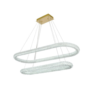 Bowen 51 inch Adjustable LED Chandelier in Satin Gold