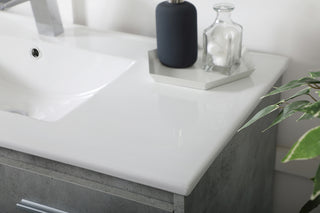 40 inch  Single Bathroom Floating Vanity in Concrete Grey