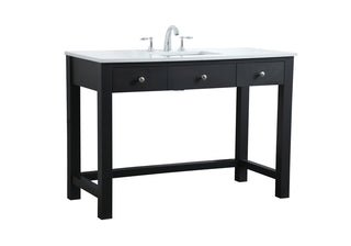 48 Inch ADA Compliant Bathroom Vanity In Black