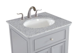 24 In. Single Bathroom Vanity Set In Light Grey