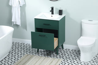 24 inch bathroom vanity in Green