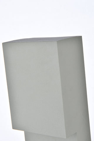 Raine Integrated LED wall sconce in silver