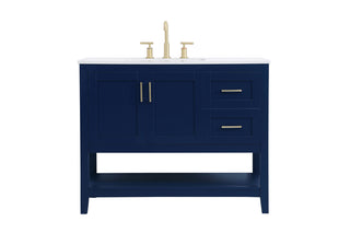 42 inch Single Bathroom Vanity in Blue