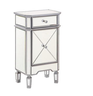 Vanity Table 42 in. x 18 in. x 31 in. in silver paint