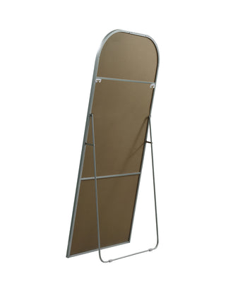 Metal Frame Arch Full Length Mirror 32x76 Inch in Silver