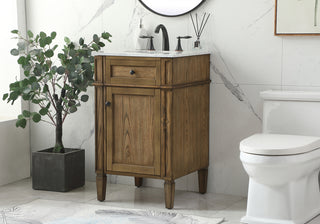 21 inch Single bathroom vanity in driftwood