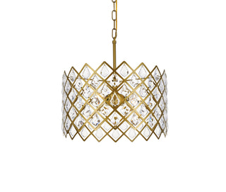 Lyla 16 inch pendant in brass