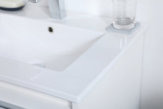 24 inch  Single Bathroom Floating Vanity in White