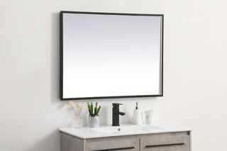 Pier 27x36 inch LED mirror with adjustable color temperature 3000K/4200K/6400K in black